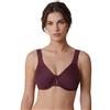 Selene - Reggiseno Lorea Calice foam con anelli, bordeaux, 2D (taglia produttore: 85D)