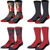 FREEGUN Calzini Uomo e Donna 39-42, ONE PIECE Set di 4, Grigio
