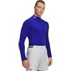 Under Armour ColdGear - Mock Aderente da Uomo, (400) Royal / / Bianco, L