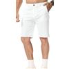Zetieny Pantaloncini Chino da Uomo Cotone Casual Estivi con 4 Tasche | Bermuda, Pantaloni Corti Leggeri, 100% Cotone, Tessuto Morbido ed Elastico, Chiusura con Bottoni e Cerniera, Lavoro, Vacanze