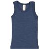 Engel Canottiera per bambini, lana seta, naturale, taglia 92-176, Blu marino, 104