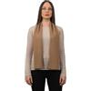 DALLE PIANE CASHMERE Mini Sciarpa Donna 100% Cashmere - Cammello
