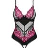 Selente Love & Fun, Seducente Set di Lingerie da Donna Composto da Body/Aperto e Benda per Gli Occhi in Satin, Prodotto nell'UE