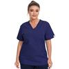 JONATHAN UNIFORM Casacca Donna per OSS, Dentista, Clinica - 3 Tasche - Manica Corta - Divisa Sanitaria Donna (Blu, M)
