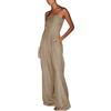 shownicer Tute Donna Monopezzi E Tutine Elegante Tuta Lunga Casual Jumpsuit Senza Maniche Tinta Unita Pagliaccetti Pantaloni Cocktail Cerimonia Overall