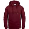 Grin&Bear Felpa con Cappuccio e Zip da Uomo GB540-Burgundy-M
