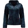 Geographical Norway Univers Men - Uomo Warm Thick Fleece Zip - Uomo Warm Winter Sweatshirt Jacket Soft - Felpa A Maniche Lunghe Foderata - Ideale Autunno Inverno (Marino S-taglia 1)