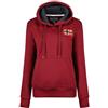 Geographical Norway Genifer Lady - Felpa Donna con Cappuccio Tasche Zip - Felpe Pullover Hoody Neve A Maniche Lunghe - Abito Ideale Primavera Estate Autunno Inverno (Bordeaux M)