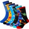 SEEYAN Boys Cotton Crew Socks Kids Novelty Animal Soft Funny Casual Fashion Breathable Childs Socks 6 Pairs