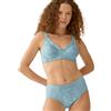 Naturana Reggiseno minimizer da donna con motivo floreale, aquamarine, 4C