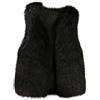 Altsuceser Gilet d'inverno in pelliccia sintetica per donna - Mantello in pelliccia sintetica - Giacca avvolgente - Scialle - Giacca senza maniche in pelliccia, Nero , XXXL