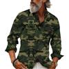 ChahuerOu Camicia Militare Mimetica da Uomo Camicia Tattica All'aperto Camicia Cargo Casual 3XL