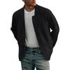 shownicer Cappotto Invernale da Uomo in Lana Caldo Manica Lunga Trenchcoat Corto Coat Tinta Unita Casual Cappotto Parka Giacca Collo Bavero Outerwear Autunno Inverno A Nero XL