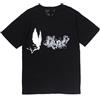 Silver Basic Large V Manica Corta T-Shirt Uomo e Donna Coppia Americana Estate Tee Big V Hip-Hop Casual Crewneck Cotton Short Sleeve Tshirt M,Nero-3