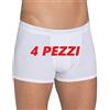 Sloggi 4 Boxer Basic Short Uomo Cotone Bianco Tg. 8