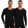 AMZSPORT Maglia Termica Uomo Manica Lunga Invernale Intimo Termico Palestra Running Sportiva