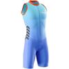 VOXCAUTQ Tuta Triathlon Uomo Senza Maniche con Fondello Sottile e 3 Tasche