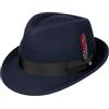 Stetson Elkader Trilby Fedora Cappello in Feltro di Lana Asahi Guard Unisex Estate Inverno