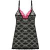 YAMAMAY, Sottoveste in Pizzo, Caprice, Nero, Donna