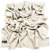 CJ Apparel Bianco Sporco Solido Colore Disegno Nepalese Fringe Scialle Sciarpa Pashmina ha Rubato NUOVO