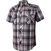 Dctop Camicia da uomo a maniche corte, casual, bottoni a pressione, tinta unita, vestibilità normale, per il tempo libero