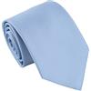 DQT Men's Plain Twill Wedding Formal 8cm Classic Tie