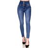 Elara Jeans Elasticizzati Donna Skinny a Vita Alta Chunkyrayan EL60D2 Blau-50 (5XL)