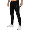 989Zé ENZO Jeans Strappato Uomo Pantaloni Stretch Slim Fit Denim Elastico Casual EZ383 Nero 40W / 30L