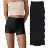 SHARICCA Boxer Donna Senza Cuciture Vita Alta Pantaloncini Donna in Viscosa Culotte Shorts Intimo Fitness Sport Hot Pant