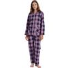 Amaxer Set Pigiama Caldo da Donna in Flanella 100% Cotone Set Pigiama Autunno e Inverno