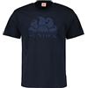 SUNDEK T-Shirt Uomo M021TEJ780T Bianca Logo Stemma Cotone Manica Corta PE23