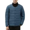 sutelang lurryly Giacca Legere da uomo - Piumino corto pieghevole ultra leggero girocollo uomo giacca da lavoro uomo senza, blu, XL