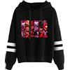 LKY STAR Hazbin Hotel Sweatshirt Angel Dust/Charlie/Lucifer Felpa con Cappuccio Anime Hoodie per Uomo Donna Streetwear