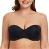 MELENECA Donna Reggiseno Senza Spalline Invisibile con Ferretto con Coppe Grandi