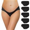 INNERSY Mutande Gravidanza Cotone Slip Premaman Vita Bassa Pacco da 5 | Mutandine per Gestante Sotto Pancia, Intimo Morbido per Donne Incinte, Forma di V, Cavallo 100% Cotone, Prenatal e Post Parto