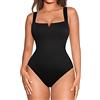 FeelinGirl Body Contenitivo Modellante Intimo Donna Col Quadrato Senza Maniche Gonna Ventre Piatto Aderente