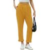 Joligiao Donna Pantaloni di Velluto a Coste Vita Alta Elastica Pantaloni Donna Eleganti Comodi Pantalone Palazzo Larghi a Gamba Dritta Pantalone Casual Leggeri con Tasca Autunno Inverno Sciolto Solido