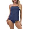 Generico Costume da Bagno Donna Due Pezzi Vita Alta Costumi-Due-Pezzi Ragazza Intero Contenitivo Pancia E Seno Copricostume Mare Nero Mode Primavera 2025 Firmata.