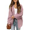 Jabidoos Cardigan Lungo Donna Invernale - Giacca Autunnale Donna Lana Maglioni e Cardigan Nero Oversize Golfino Autunno Inverno Giacca Leggero Elegante Cappotto in Maglia Maniche Lunghe Curvy