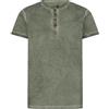 !Solid Tihn T-Shirt A Maniche Corte Maglietta da Uomo con Collo Grandad in Cotone 100%