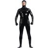 RUMAOZIA Tuta integrale da uomo effetto olio a maniche lunghe elasticizzata tinta unita lucida jumpsuit leggings tuta sportiva costume da uomo bodysuits, calzamaglia integrale da uomo per Halloween