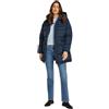 Tommy Jeans Donna Piumino Midi Puffer con Cappuccio, Blu (Dark Night Navy), XS