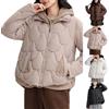 MJGkhiy Piumino Donna Invernale Corto Leggero Cappotto Con Zip Caldo Giubbino Trapuntato Casual Giacca Antivento Con Cappuccio Taglie Forti Autunnale Puffer Jacket Elegante Piumini Imbottita Comodo