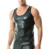 YUFEIDA Canottiera da Uomo, Sexy, alla Moda, Senza Maniche, in Finta Pelle, A/Magliette, M