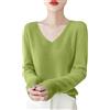HOOUDO Maglia Cachemire Donna con Scollo a V 2025 Casual Maglione Cashmere Maglia Cashmere Elegante Maglioni Invernali Classica Maglioncino Maglione Oversize Donna