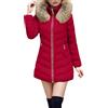 MJGkhiy Piumino Donna Invernale Lungo Cappotto Elegante Giubbotto Taglie Forti Caldo Parka Antivento Piumini Imbottita Abbigliamento Invernali Curvy Giacca Pile con Zip Cappuccio Cappotti