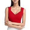 Fulidngzg Intimo Donna con Reggiseno Incorporato Elasticizzato Elegante Intimo Calda Cotone Traspirante Canottiera Completo Invernali Canottiere Sportiva Maglia Termica Termica Smanicato Maglia