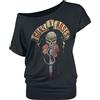Guns N' Roses Dripping Dagger Donna T-Shirt Nero Largo