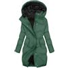 KHIRVWL Giubbotto Donna Invernale Lungo Piumino Cappotto Trapuntato Imbottita in Caldo Giacca Parka Casual Outdoor Cappotti con Cappuccio Cappotto Moda Cerniera Unico Giacche Classico Piumini