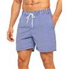 HLVEXH Costume da Bagno Uomo con Slip Interno in Rete e Tre Tasche | Pantaloncini da spiaggia da uomo con fodera in rete per spiaggia e piscina con tessuto leggero, elastico in vita e pratiche